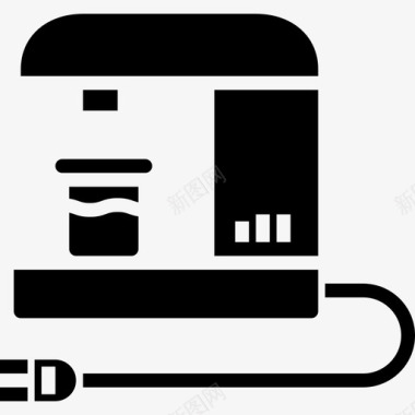 3d图标素材咖啡家用电器3固态图标图标