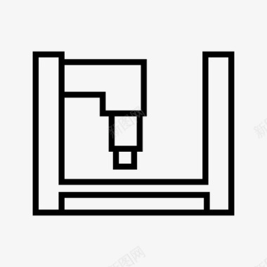制造机器工厂工业图标图标