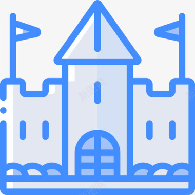 城堡幻想12蓝色图标图标