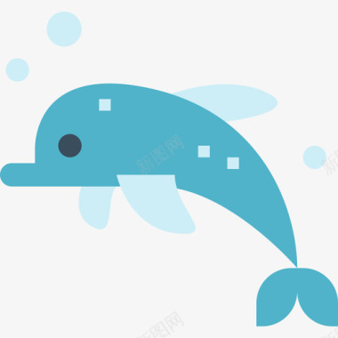 夏威夷海豚公寓图标图标