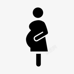 怀孕期怀孕期待妈妈图标高清图片