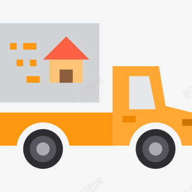 房地产图标矢量图卡车房地产143平房图标图标