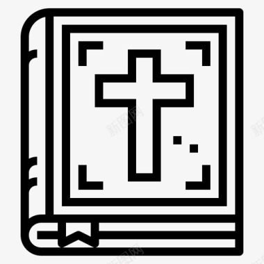 瓷文化圣经书基督教文化图标图标