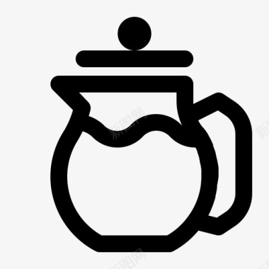 压茶机饮料热的图标图标
