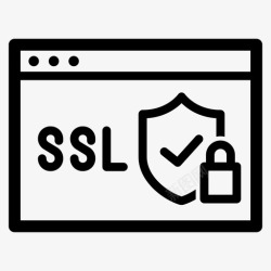 安全证书ssl证书徽章证书图标高清图片