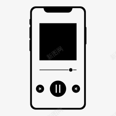 icon暂停iphonex音乐暂停应用程序spotify图标图标