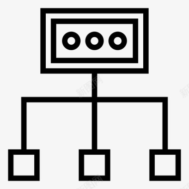 行布局图标网络图表连接图标图标