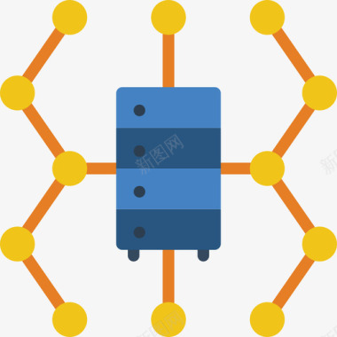 斯柯达标志服务器datascience13扁平图标图标