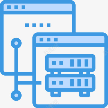 网页手绘蓝色浏览器网页和优化3蓝色图标图标