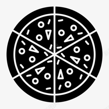 披萨食物餐图标图标