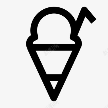 蛋卷冰淇淋蛋卷食物图标图标