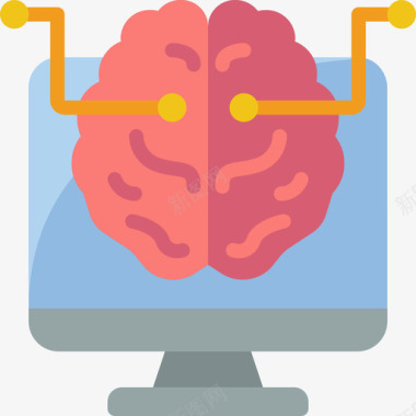 智能人工人工智能stem10扁平图标图标