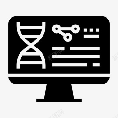 医学报告医学生物学计算机图标图标