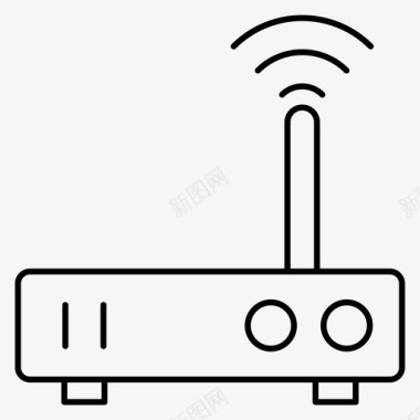 无线路由器促销路由器天线调制解调器图标图标