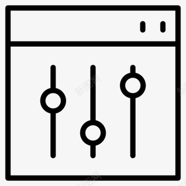 经典网页设计控件浏览器均衡器图标图标