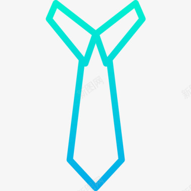 领带男士配件9渐变色图标图标