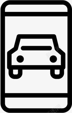 共享汽车招呼乘车图标图标