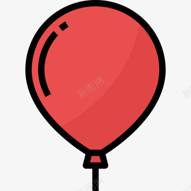 32彩色气球游乐园图标图标