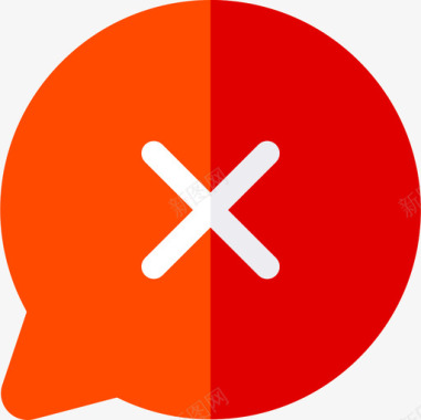 聊天的聊天泡泡禁止和禁止聊天图标图标