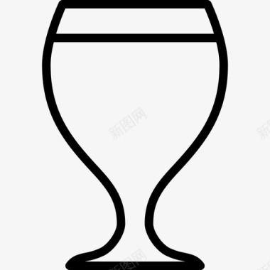 三杯啤酒杯高脚杯图标图标