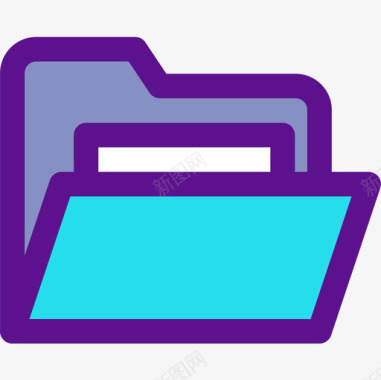 文件和文件夹文件夹基本款60线性颜色图标图标