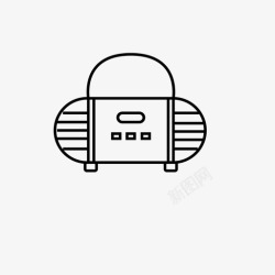便携式小工具便携式扬声器电子产品小工具图标高清图片