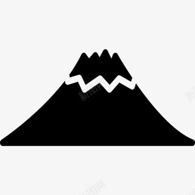 富士山景区富士山文化日本图标图标