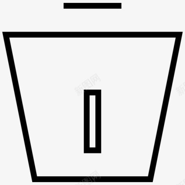 垃圾桶健美操健身图标图标