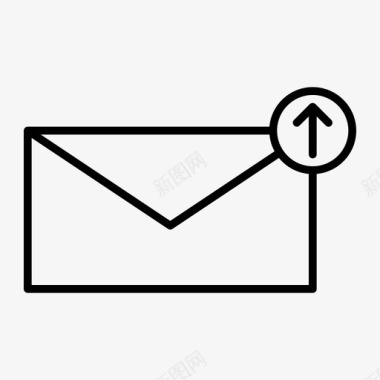 发送邮件发送邮件信件消息图标图标