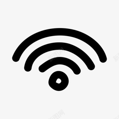 涂鸦动作wifi连接互联网图标图标