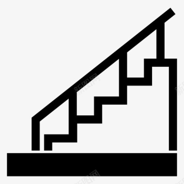 楼梯台阶上去图标图标