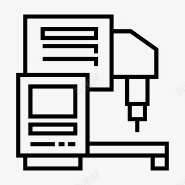生产零件机械工业制造图标图标