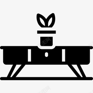 玻璃咖啡桌咖啡桌室内22填充图标图标