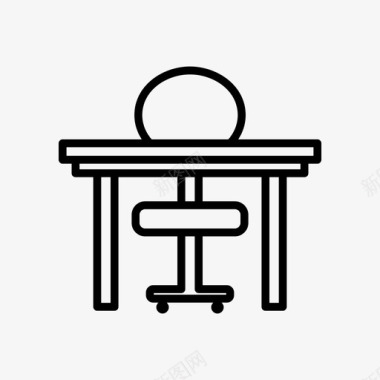 桌子桌椅家具和家居用品图标图标