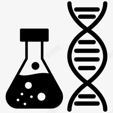 生物化学dna研究实验室仪器图标图标