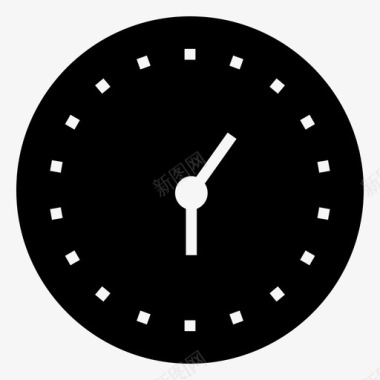 扁平金融时钟图标时间时钟截止日期图标图标