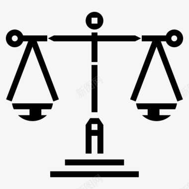 法律平等平衡平等公正图标图标