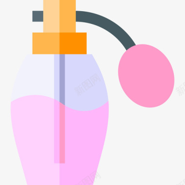 香水广告宣传香水购物中心17扁平图标图标