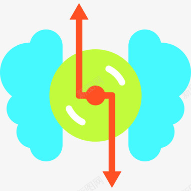 大脑研究思路平面图标图标