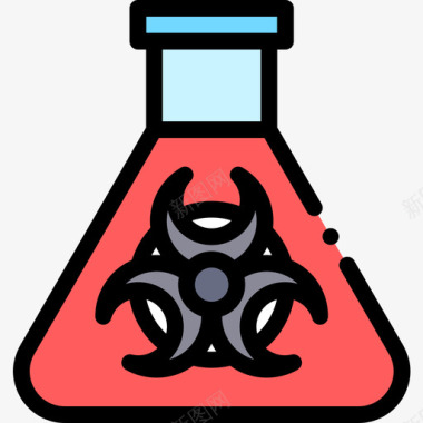 化学练习化学污染9线性颜色图标图标