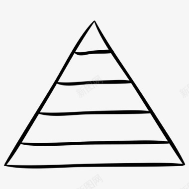 金字塔台阶三角形图标图标