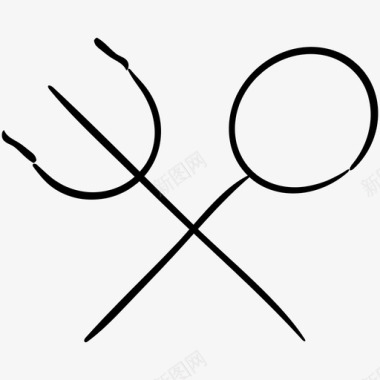 餐具叉子勺子图标图标