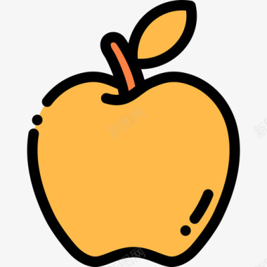 金苹果希腊神话16线性颜色图标图标
