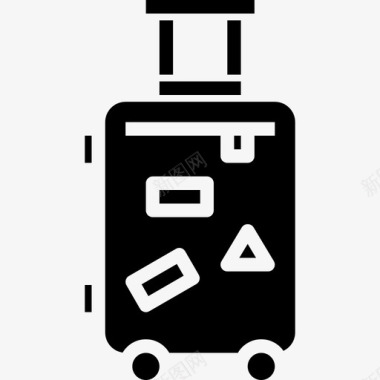 行李箱旅行193实心图标图标