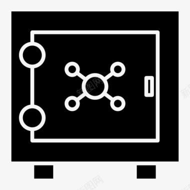 保险标志保险箱网络保护图标图标