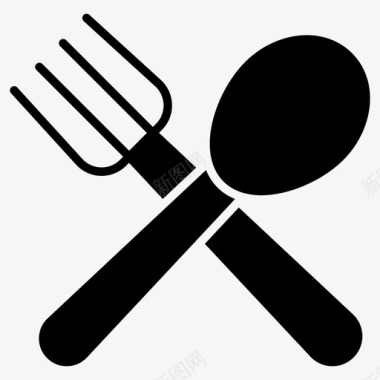 餐饮采购产品餐具餐饮配件银餐具图标图标