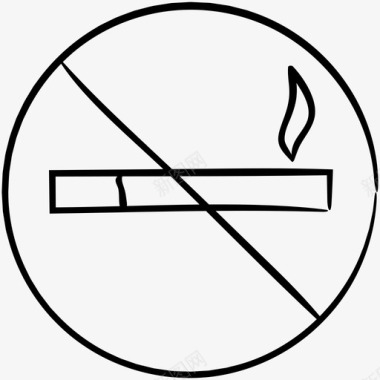 禁烟禁烟区禁烟标志图标图标