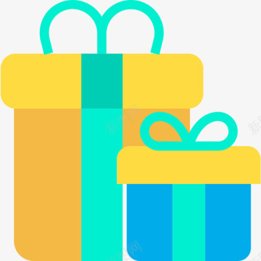 礼品礼品盒电子商务95扁平图标图标
