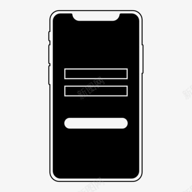 登录注册页面iphonex登录帐户登录图标图标