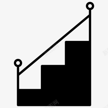 舞台标志楼梯建筑舞台图标图标